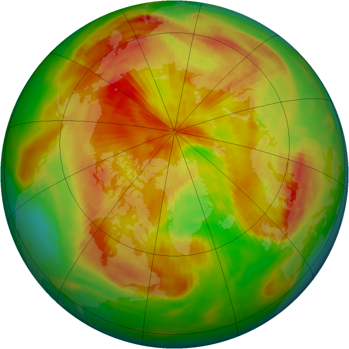 Arctic ozone map for 02 May 1985